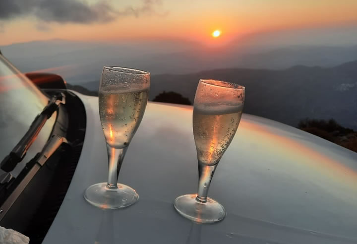 Privé zonsondergang jeepsafari met diner op Kreta met Eye Travel